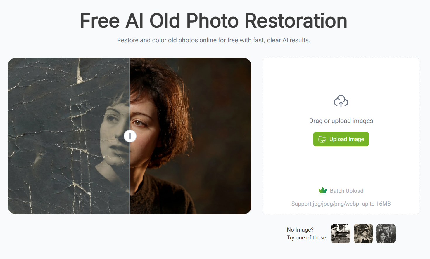 VisualGPT AI Old Photo Restoration for Digitizing Family Archives